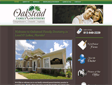 Tablet Screenshot of oaksteadfamilydentistry.com